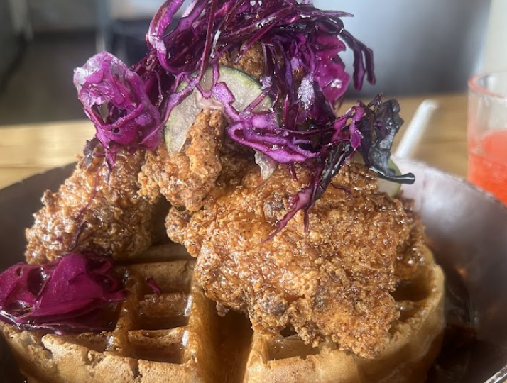Fork and Hen On Main signature dishes Fried ChickenHot Chicken SandwichDrop Biscuits Crab Rangoon